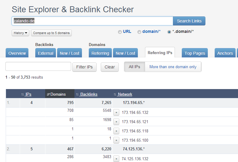 Verlinkende_IP-Adressen_bei_ahrefs