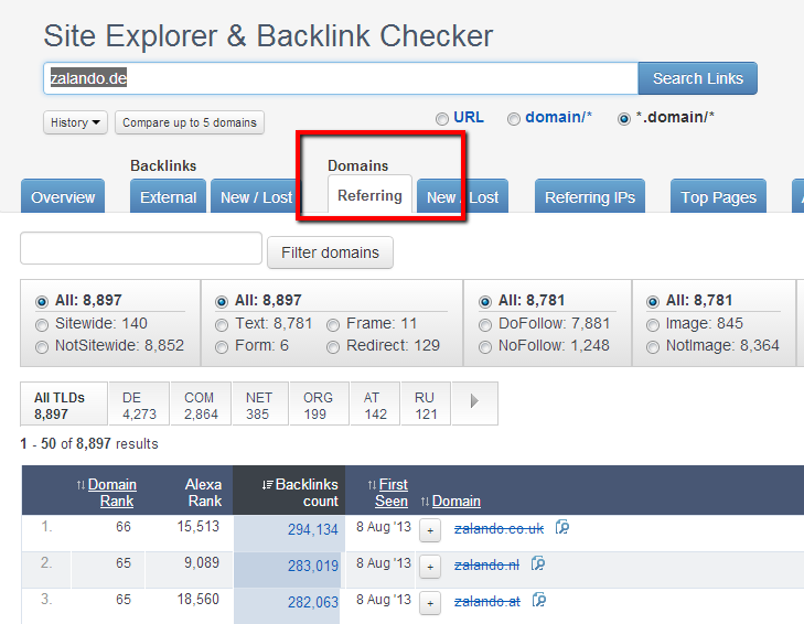 Verlinkende_Root-Domains_bei_ahrefs